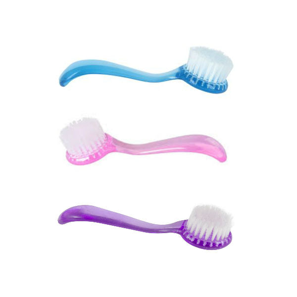 3er Set Kosmetikbürsten/Staubbürsten Rosa/Lila/Blau