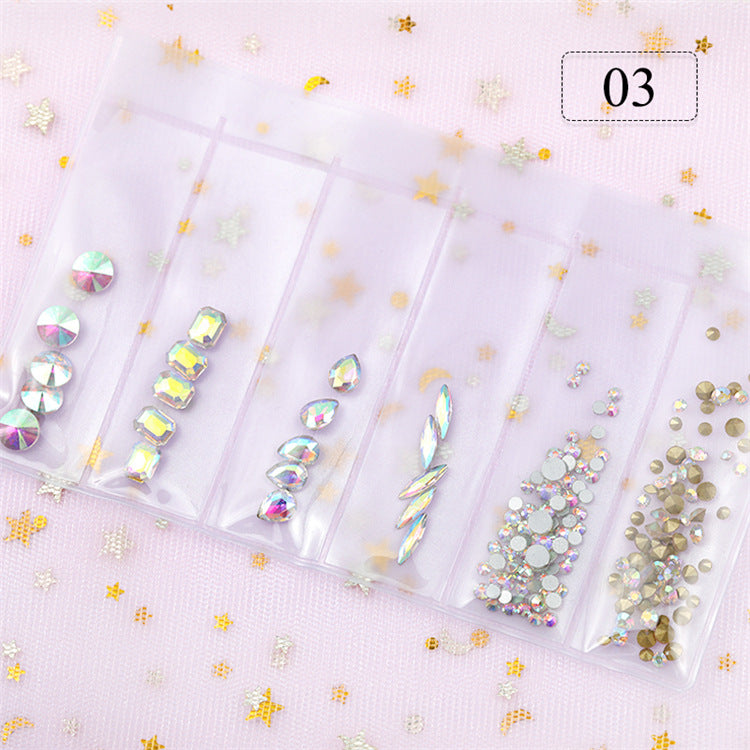 6er Set Strass Edelsteine Nr. 3