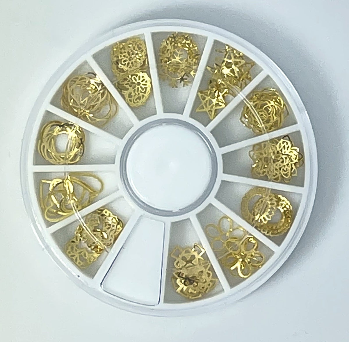 70 Luxus Strasssteine / Nagelschmuck Mix Gold
