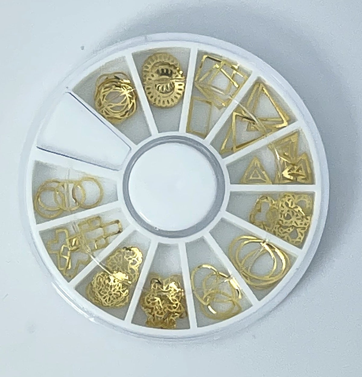 70 Luxus Strasssteine / Nagelschmuck Mix Gold