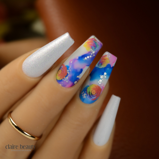Nailart Color Ink Set Blooming Nail Polish Online Workshop