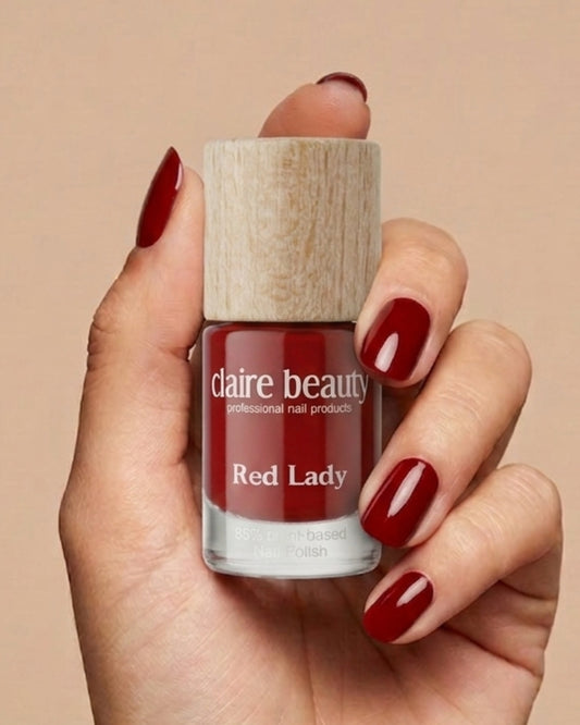 Smalto per unghie a base vegetale verde Red Lady 10 ml