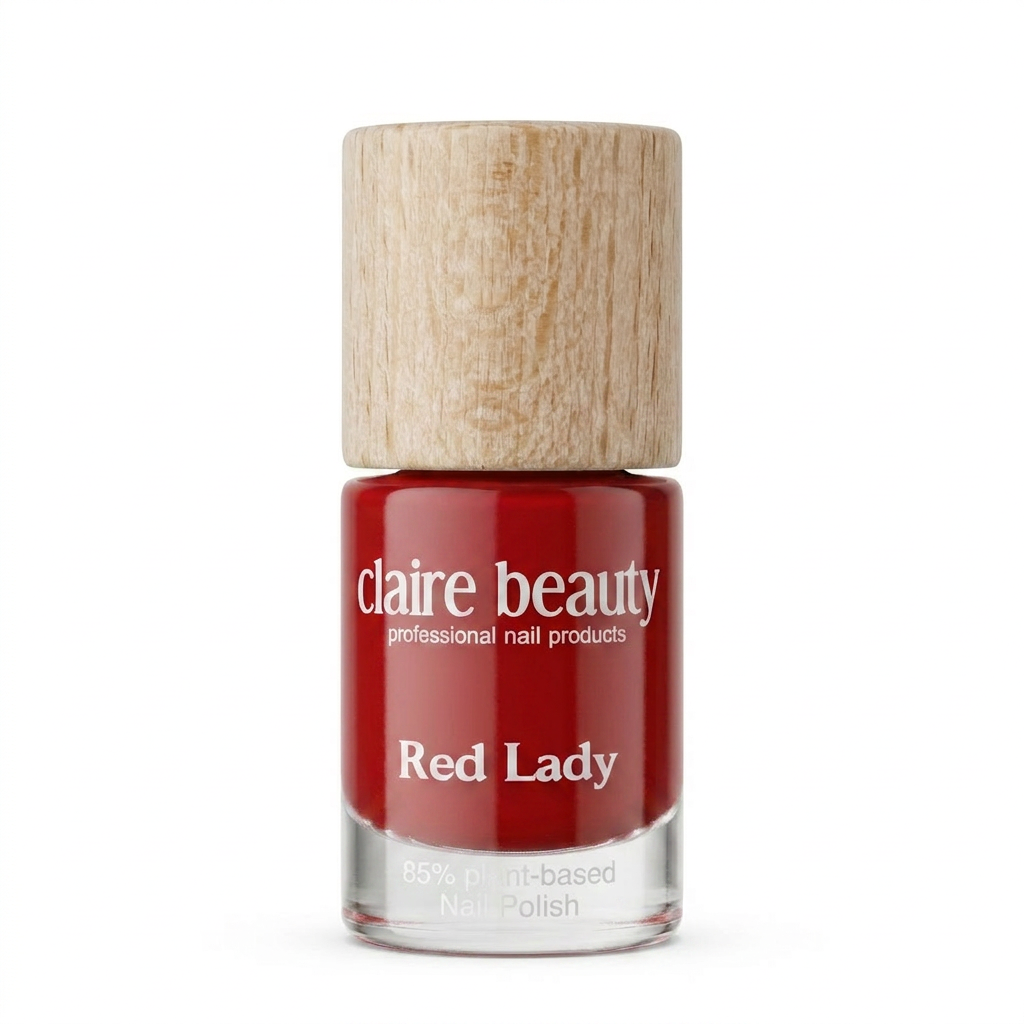 Green Plant Based Nagellack Red Lady
