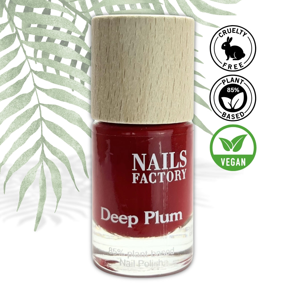 Green Plant Based Nagellack Deep Plum | Last Stock