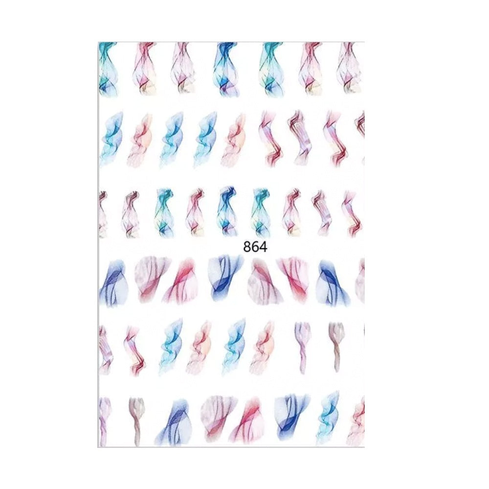 Nail Sticker Aquarell