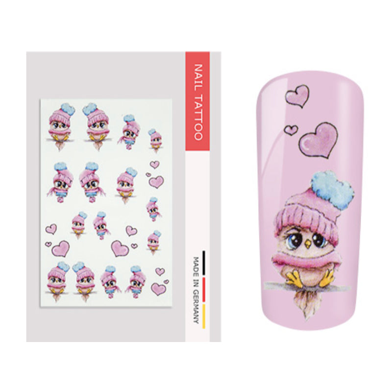 Nailart Tattoo Eule II