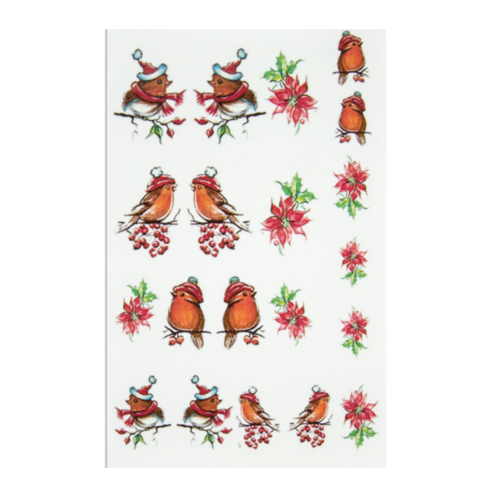 Nailart Tattoo Vogel Winter