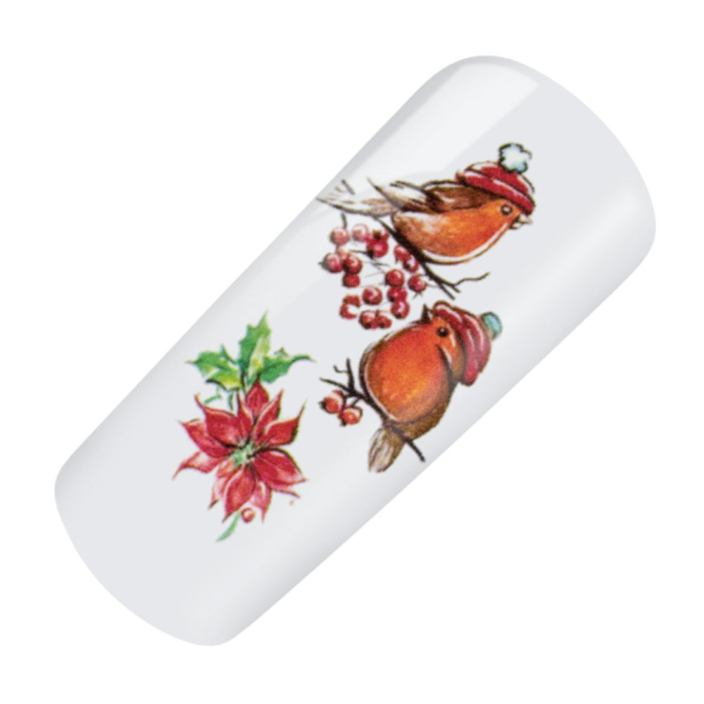 Nailart Tattoo Vogel Winter