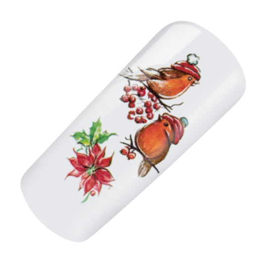 Nailart Tattoo Vogel Winter