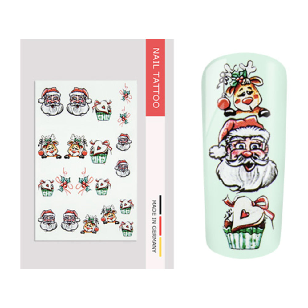 Nailart Tattoo Weihnachten II