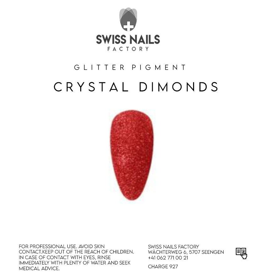 Crystal diamonds glitter - Red HS300F-6