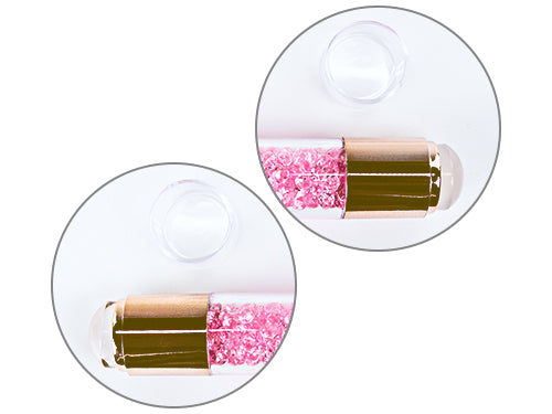 Design Stempel & Scraper Klar im Set mit Strasssteinen