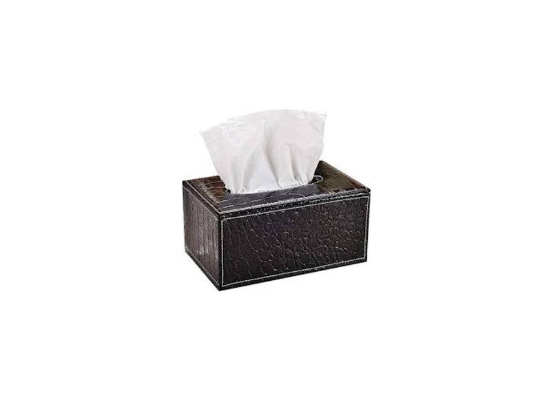 Kleenex/Kosmetiktuchbox Kroko Schwarz