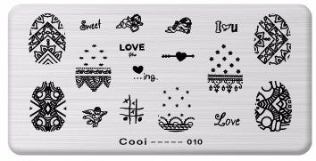 Nailart Stamping Schablone Nr. 10