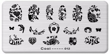 Nailart Stamping Schablone Nr. 12