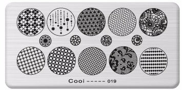 Nailart Stamping Schablone Nr. 19