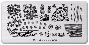 Nailart Stamping Schablone Nr. 8