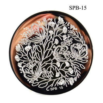 Nailart Stamping Schablone Rund SPB-15