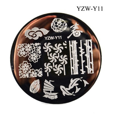 Nailart Stamping Schablone Rund YZW-Y11