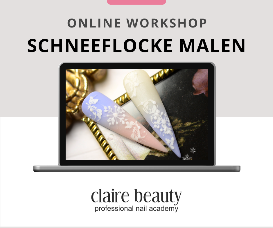 Schneeflocke malen für Anfänger – Online Workshop von claire beauty