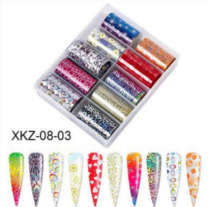 Kit de feuilles de transfert XKZ-08-03 avec 10 rouleaux