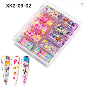 Kit de feuilles de transfert XKZ-09-02 avec 10 rouleaux