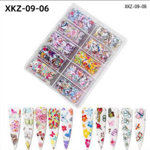 Kit de feuilles de transfert XKZ-09-06 avec 10 rouleaux
