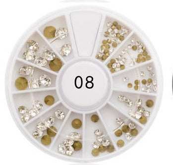 180 Strasssteine Diamant Klar