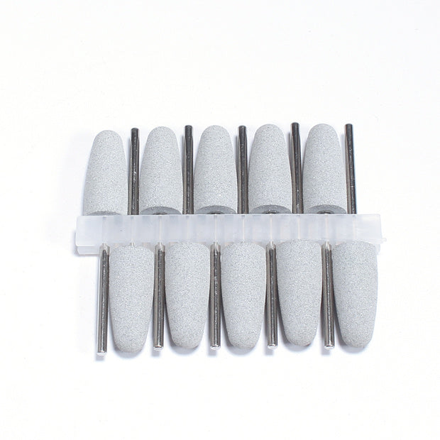 Feiner Silikonpolierer von Nails Factory, 150 Grit, 1 cm lang, graue Schleiffläche für Nagel- und Kunsthandwerk.
