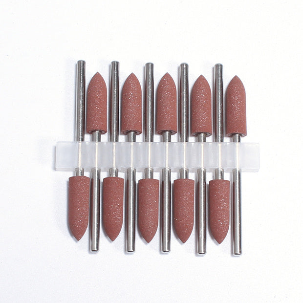 Silikonpolierer grob 320 Grit, 7 mm M, braune Farbe, Nails Factory für Nagel- und Kunsthandwerk