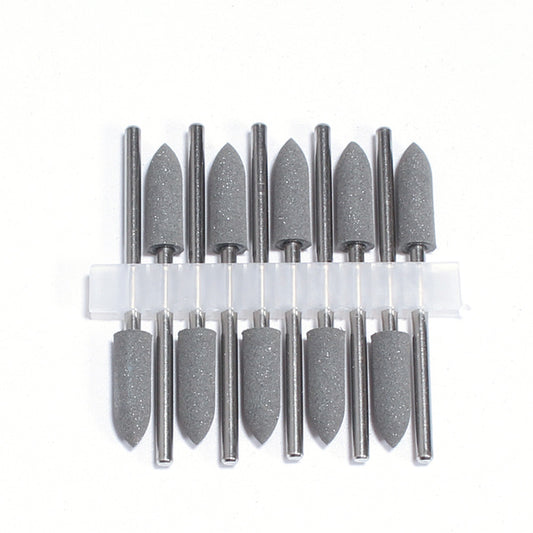 Silikonpolierer von Nails Factory, mittelgrob 180 Grit, 1 cm lang, schwarzes Silikon für Nagel- und Nagelpflege.