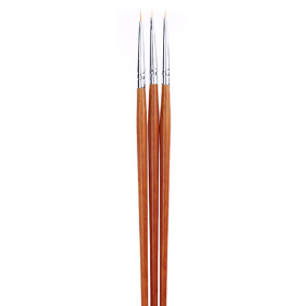 3er Set Nail Art Liner Holz