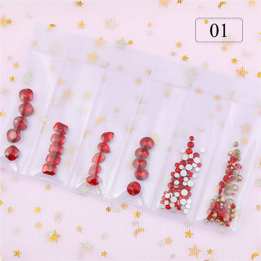 6er Set Strass Edelsteine Nr. 1