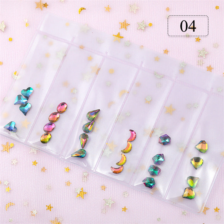 6er Set Strass Edelsteine Nr. 4