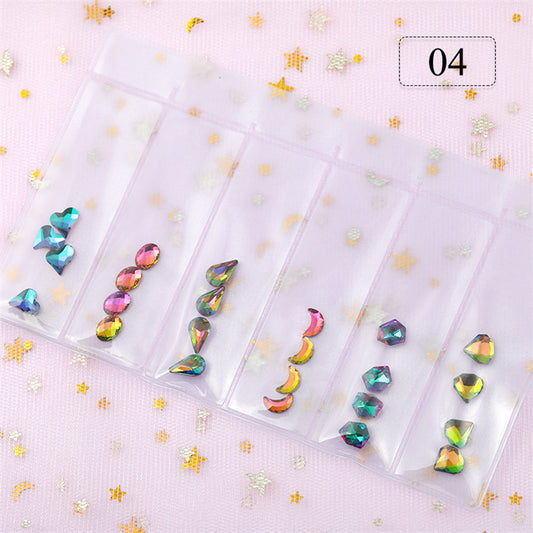 6er Set Strass Edelsteine Nr. 4