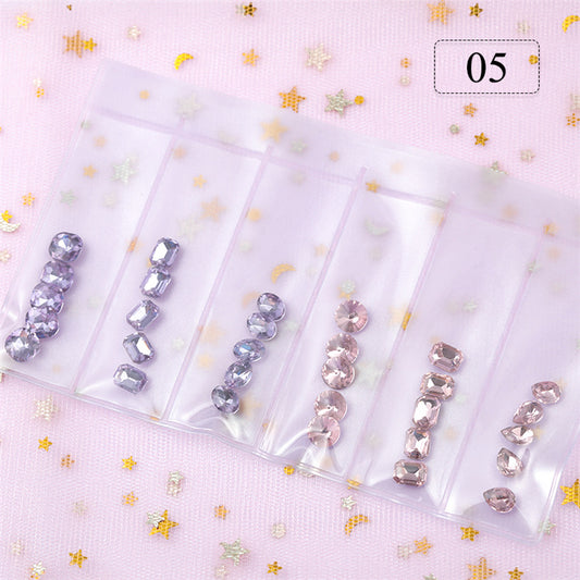 6er Set Strass Edelsteine Nr. 5