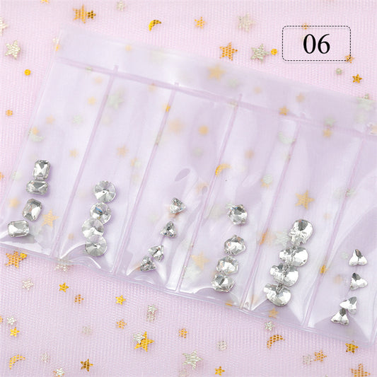 6er Set Strass Edelsteine Nr. 6