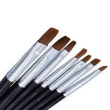 7er Set Rotmarder Gel Pinsel