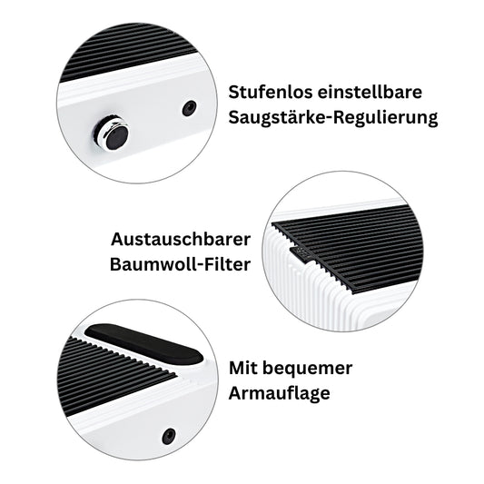 Absaugung für Nägel Deluxe + 3 Ersatzfilter Bundle