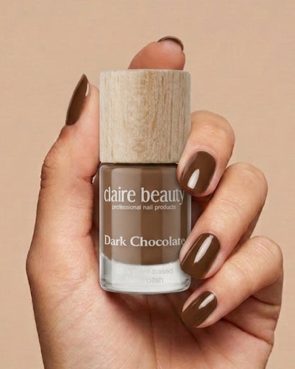 Green Plant Based Nagellack Dark Chocolate