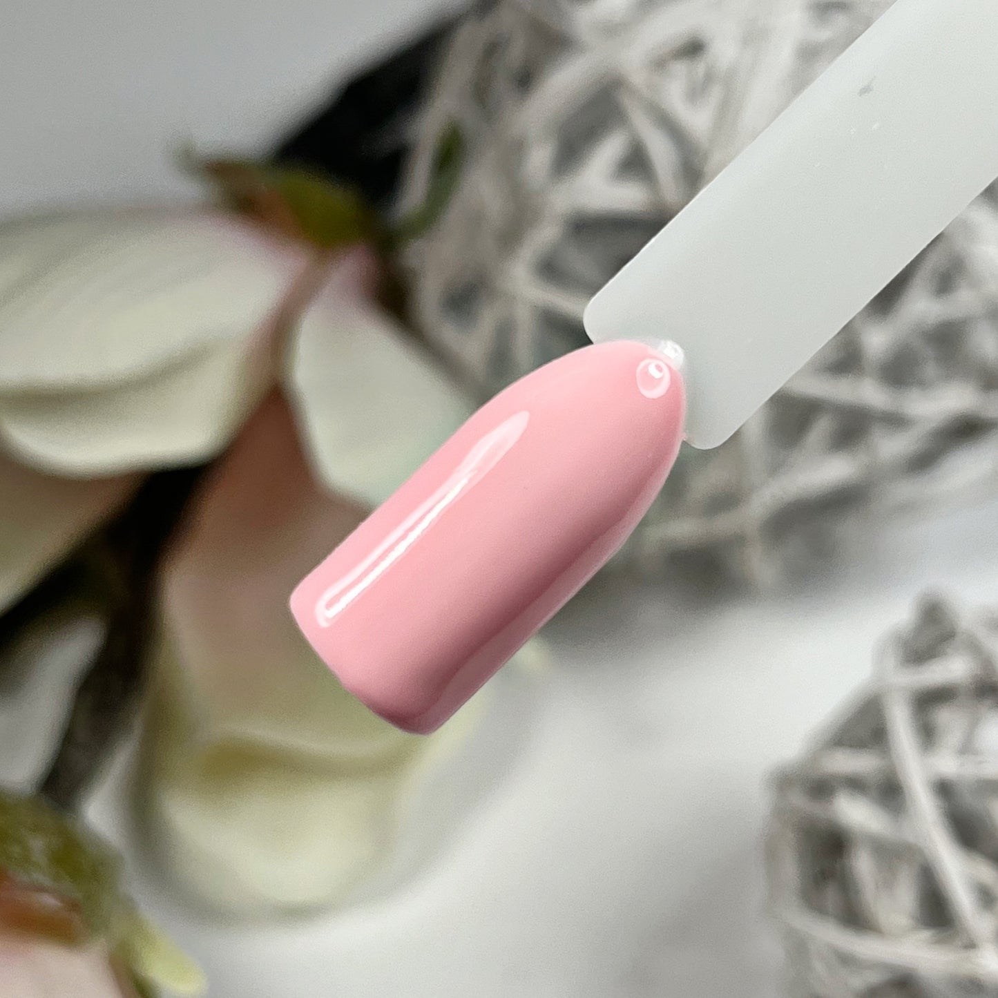 Nails Factory Farbgel-Set in Baby Pink und Burnt für Herbst 2024, zeigt farbige Gel-Nägel auf einer Hand.