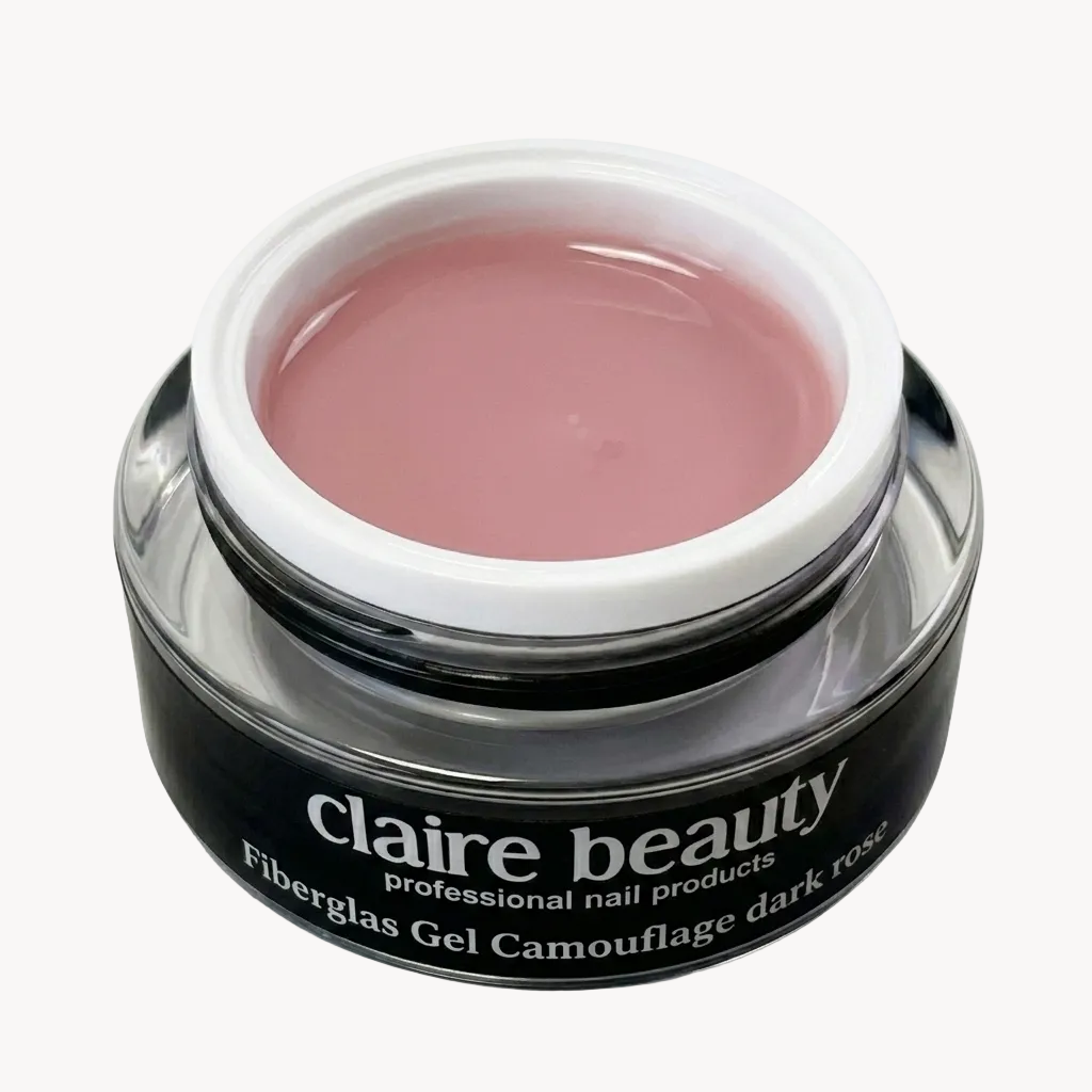 Fiberglas Camouflage Gel Dark Rose 14 ml von claire beauty
