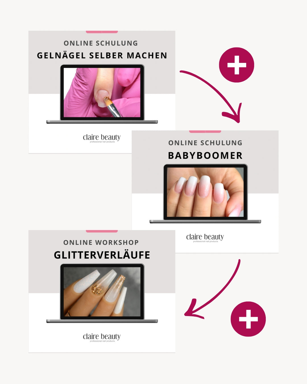 Gelnägel Anfänger Bundle – Gelnägel, Babyboomer & Glitterverläufe