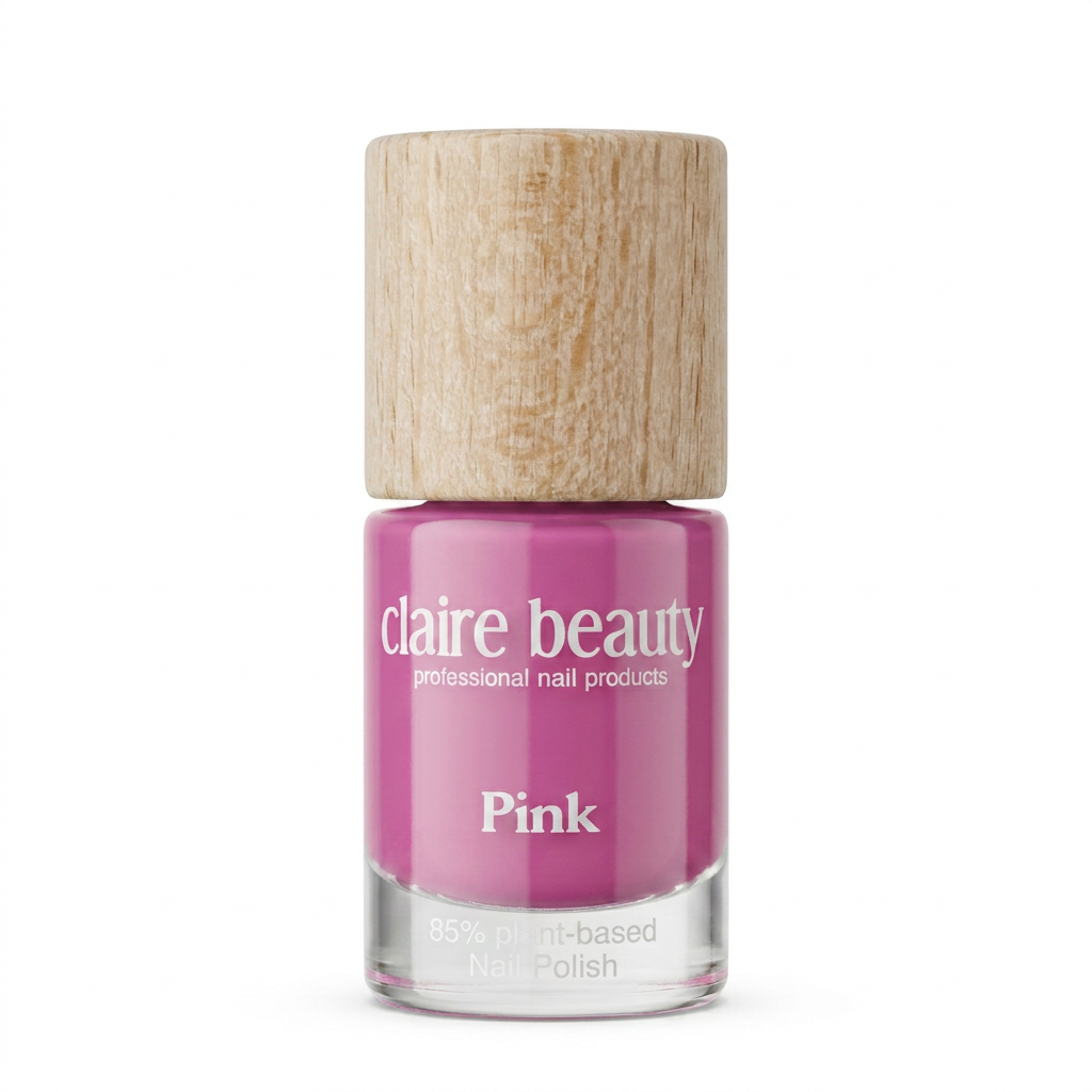 Smalto per unghie a base vegetale verde rosa 10 ml
