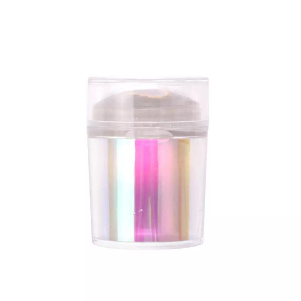 Stempel & Scraper klar im Set Rainbow irisierend