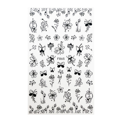 Nail Sticker Sommerblumen