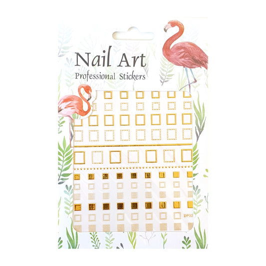 Nail Sticker Square 3D