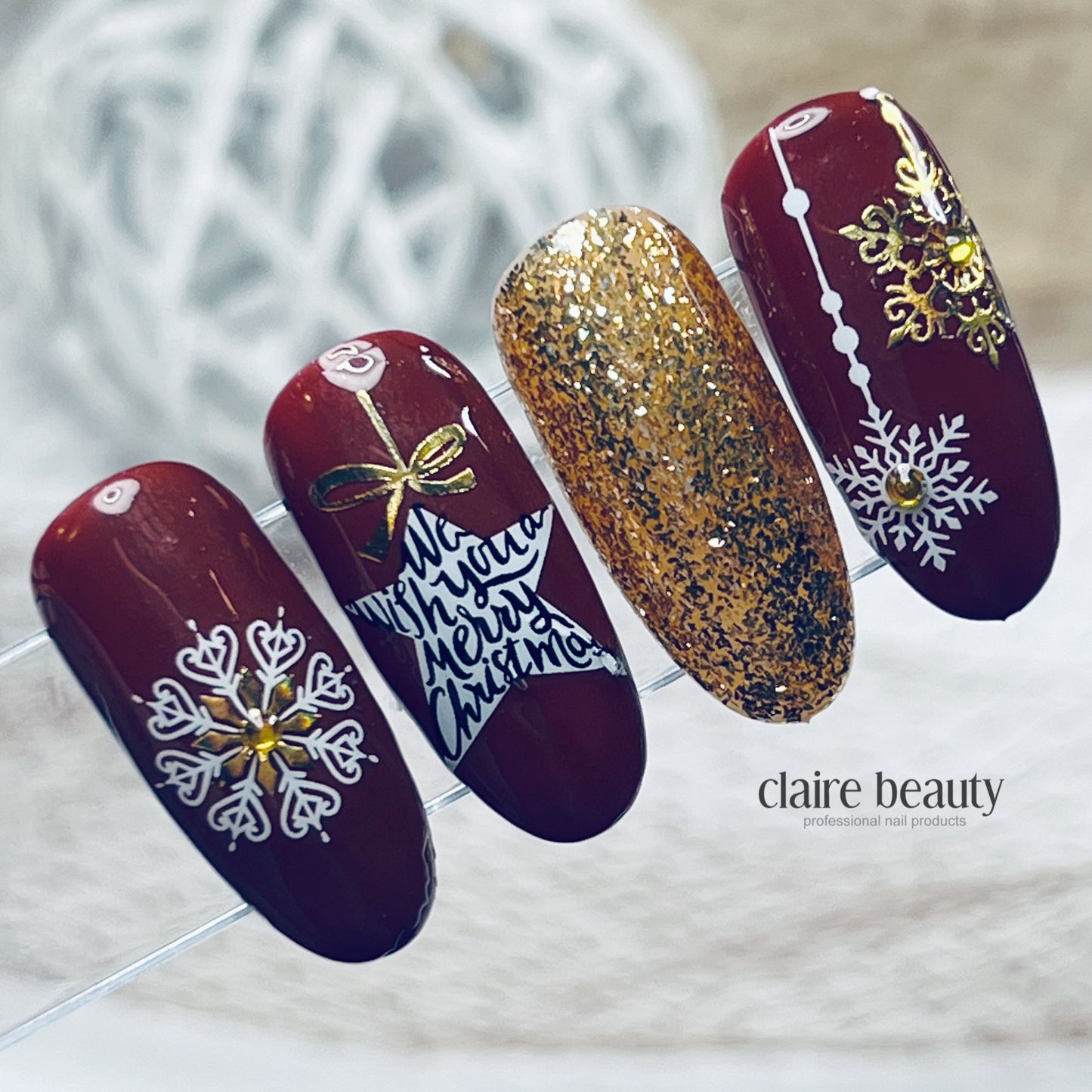 Nail Sticker Weihnachtskugeln