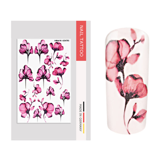 Nailart Tattoo Aquarell V