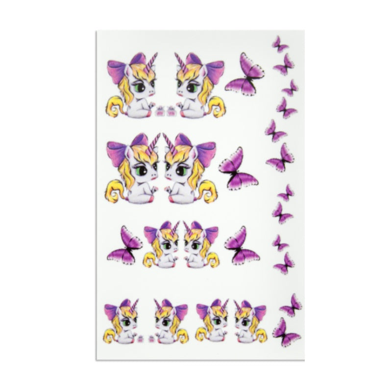 Nailart Tattoo Einhorn